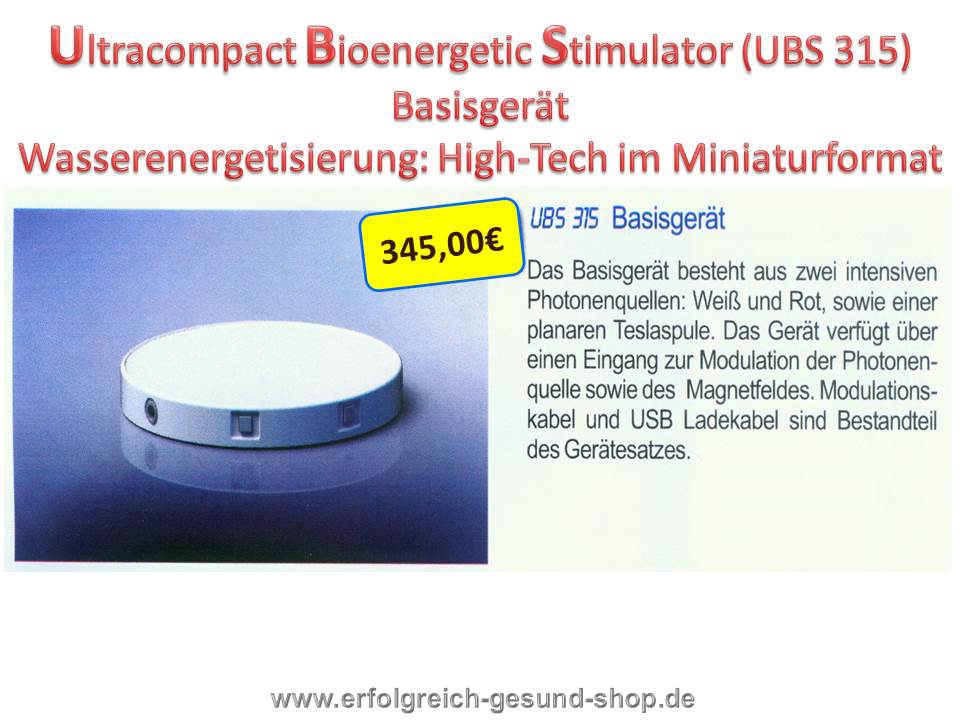 Bild 1 von Tesla Transmitter für UBS 315; UBS 315 Trans; Dieter Jossner, medical electronics