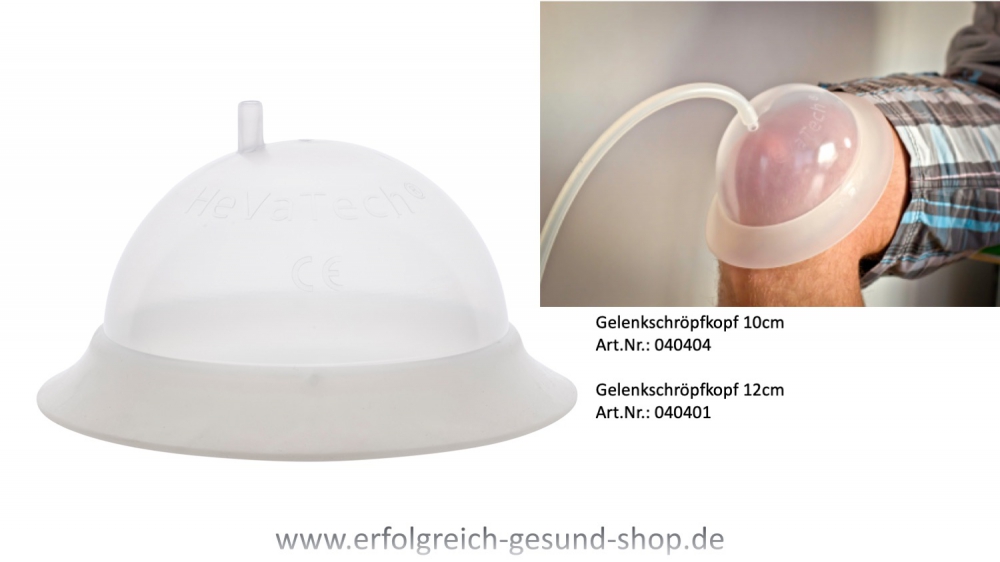 Bild 1 von Gelenkschröpfkopf gr. f.Gerät BlueCup Pro/Home pulsierende Schröpftherapie / HeVaTech  / (Größe) 12cm Gelenkschröpfkopf