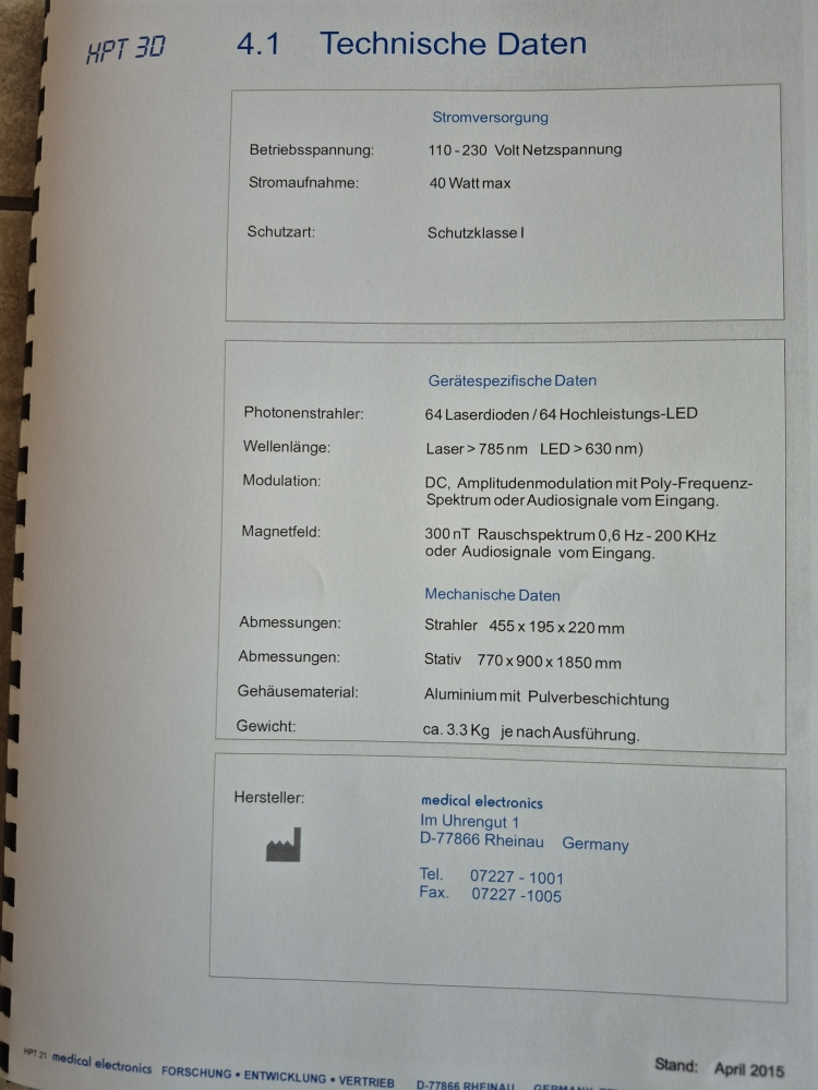 Bild 1 von Vermittlungsauftrag: Hyper - Photon 3D (gebraucht) von Dieter Jossner, medical electronics