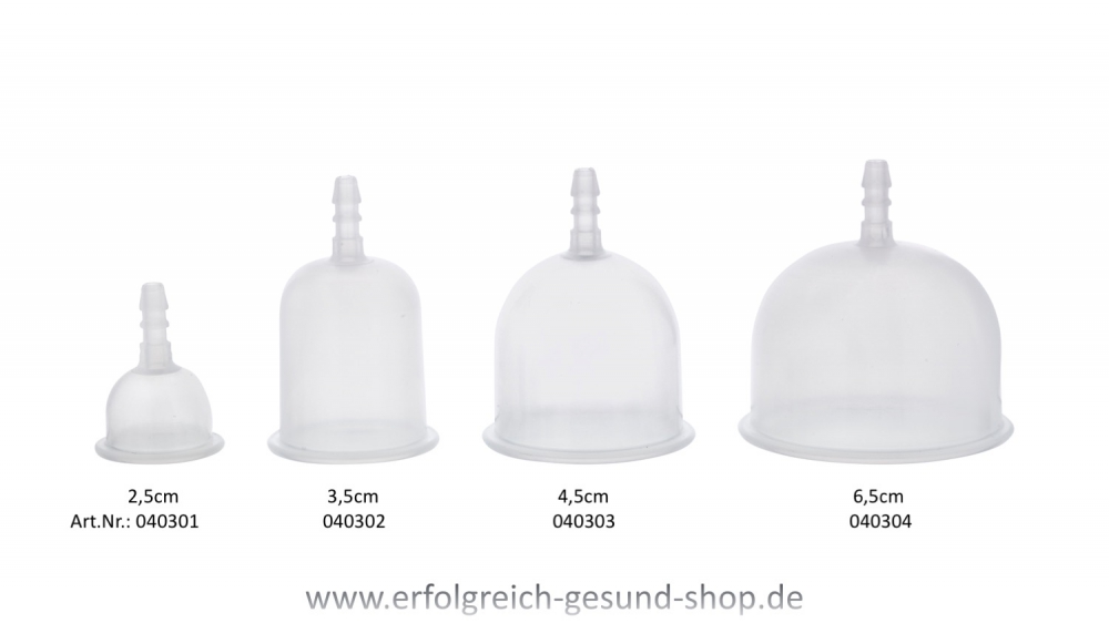 Bild 1 von Schröpfkopf (Kunststoff) f. BlueCup Pro/Home pulsierende Schröpftherapie / HeVaTech  / (Durchmesser) 3,5cm