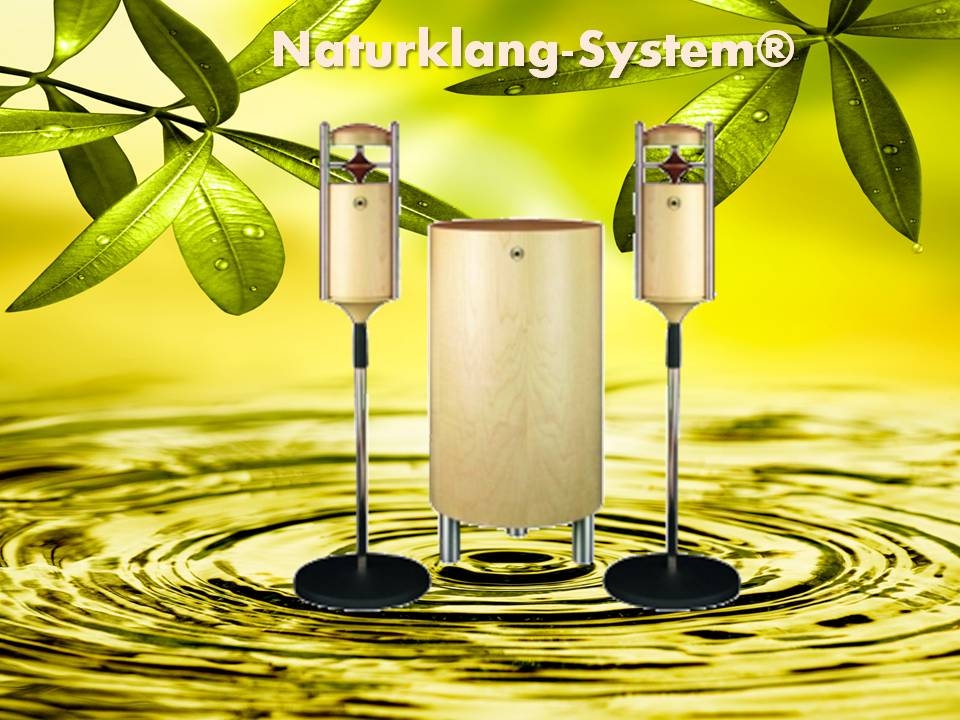 Bild 1 von Natur - Klang - System - Sunray Farbe: ahorn - Naturklangsystem Naturschallwandler  / (Option) inkl. Ständer (ST1) + 148&euro;