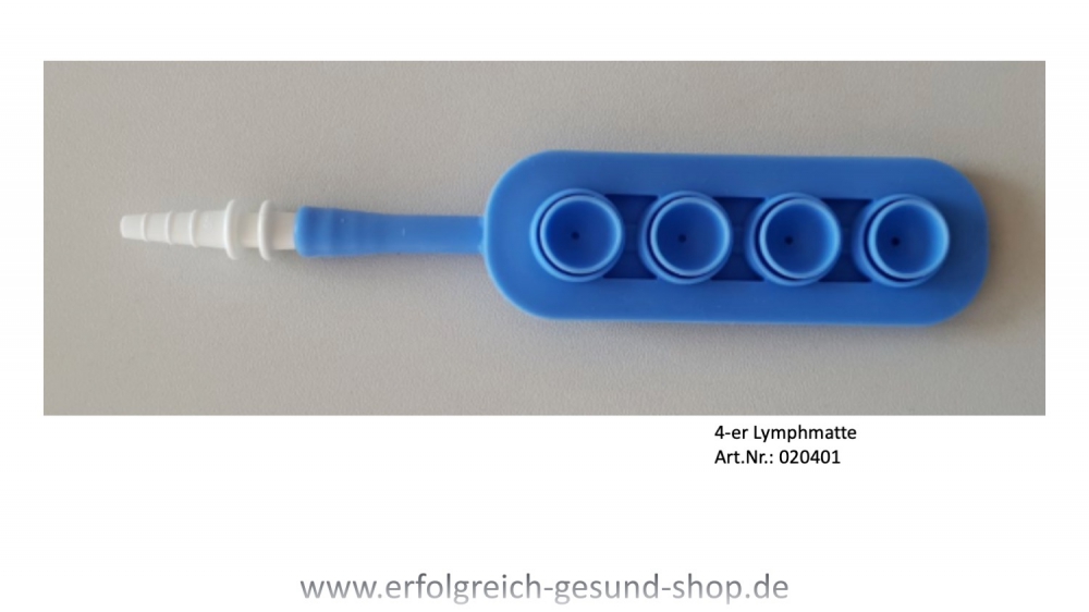 Bild 1 von Lymphmatten f.Gerät BlueCup Pro/Home pulsierende Schröpftherapie / HeVaTech  / (Ausführung) 4-er Lymphmatte