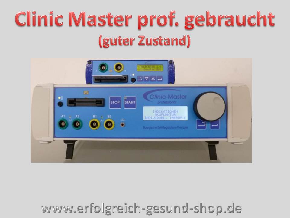 Bild 1 von Clinic Master Prof. - Mikrostrom Gerät (gebraucht) Clinicmaster guter Zustand - Vermittlungsauftrag  / (Option Leasing) Leasing 39 Monate ohne Restwert 