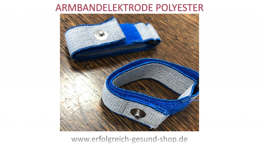 Bild 1 von Armbandelektrode / Polyester-Handgelenksband (2 Stück)  für TENS, Mikrostrom, Timewaver, Zapper