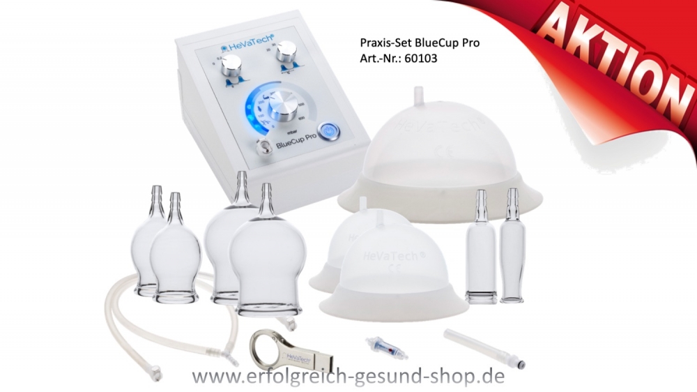Bild 1 von Praxis-Set BlueCup Pro, pulsierende Schröpftherapie von HeVaTech  / (Set) ohne Koffer/Trolley