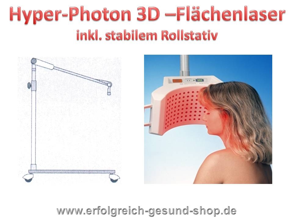 Bild 1 von Flächen Laser Hyper Photon 3D / HPT 3000 inkl. Rollstativ / D. Jossner Medical Electronics gebraucht  / (Magnetfeld-Option) gebraucht - mit  Magnetspule 270mm - Vermittlungsauftrag / (Modulationseingang) ohne Modulationseingang