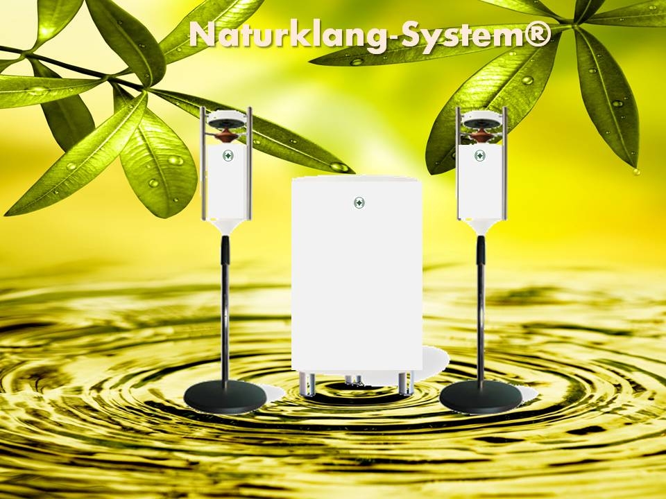 Bild 1 von Natur - Klang - System - Sunray Farbe: weiß - Naturklangsystem Naturschallwandler  / (Option) inkl. Ständer (ST1) + 179€