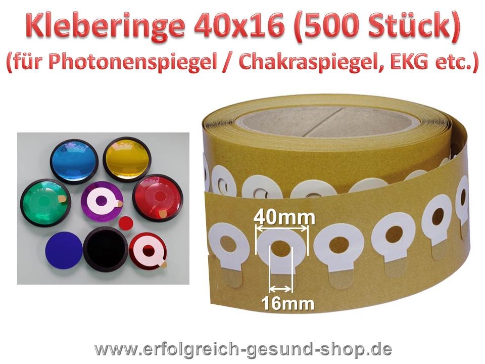 Bild 1 von Klebepads (500 Kleberinge) für Biophotonenreflektor / Cellupdater / Filter / Cellspiegel / Redater