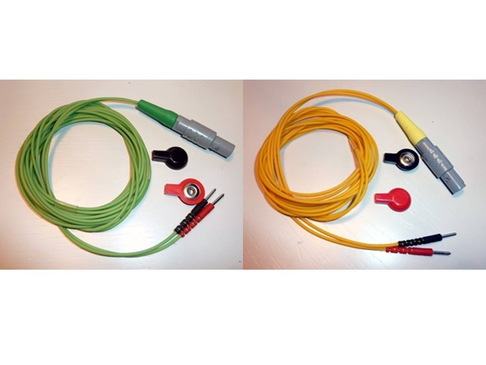 Bild 1 von Elektrodenkabel / Kabel für Clinic-Master und Vital-Master / Power2Cell  / (Gerät / Farbe) CM+VM / grün (inkl. 2 Clips)
