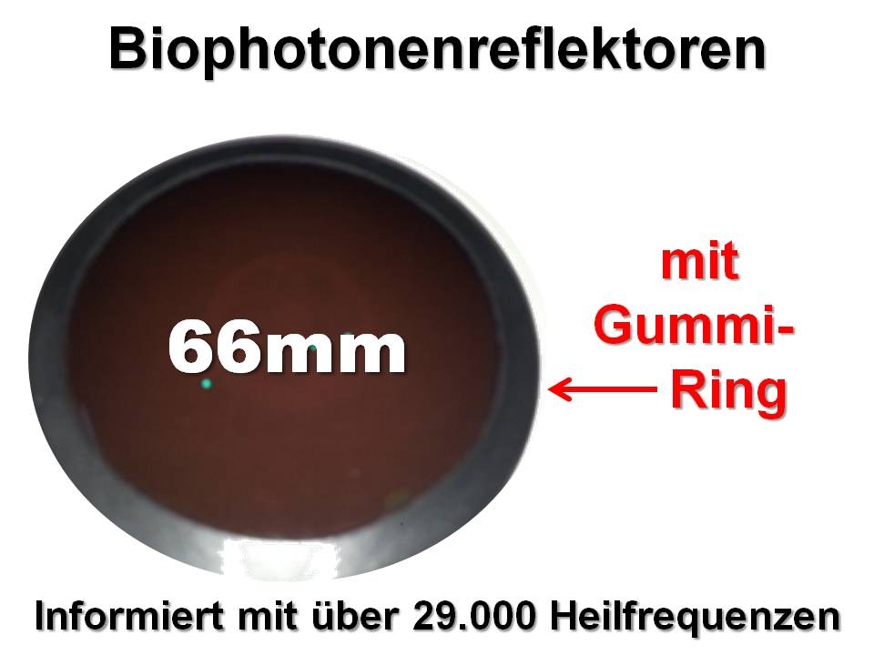 Bild 1 von Biophotonenreflektor /  Photonenspiegel / Cellupdater mit Gummiring Durchmesser 66mm 