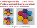 Bild 1 von Chakra Spezial Profi Photonenspiegel 70mm in diversen Farben Biophotonenreflektoren Chakra-Updater  / (Variante) dunkelblau - nur eine Farbe