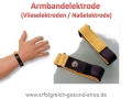 Armbandelektrode / Vlies-Handgelenksband (2 Stück)  für TENS, Mikrostrom, Timewaver, Zapper