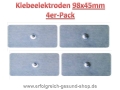 Klebeelektroden (4 Stück) auf Folie (Elektroden 45 x 98 mm) für Clips