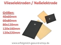 Bild 1 von Vlieselektrode / Naßelektrode - für TENS, Mikrostrom, Timewaver Frequenzy, Galvanotherapie, Zapper