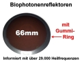Biophotonenreflektor /  Photonenspiegel / Cellupdater mit Gummiring Durchmesser 66mm 