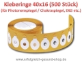 Bild 3 von Klebepads (500 Kleberinge) für Biophotonenreflektor / Cellupdater / Filter / Cellspiegel / Redater